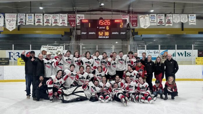 Lloydminster Jr. B Bandits are 2026 Alberta champions. | Photo credit: Lloydminster Jr B Bandits, socials.