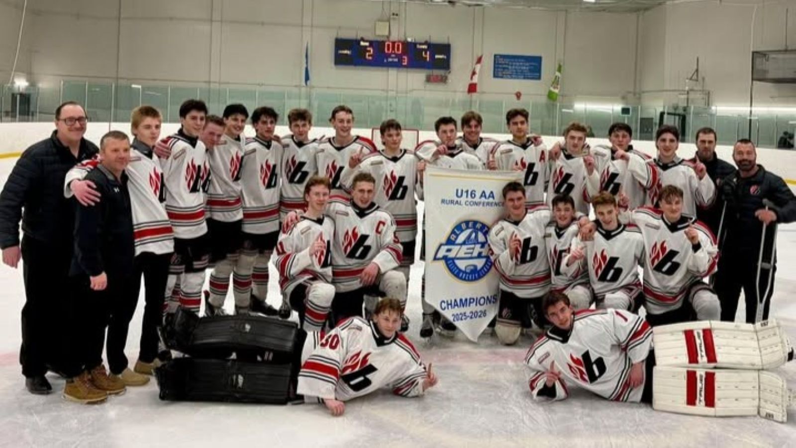 Lloydminster U16 AA Blazers. | Photo credit: Lloydminster Minor Hockey. socials.