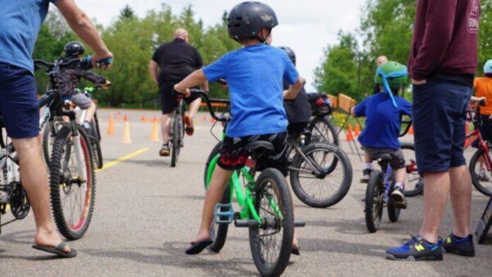 FILE: A child on a bike at the first Community Bike Rodeo. | Photo: 106.1 The Goat/Vista Radio.