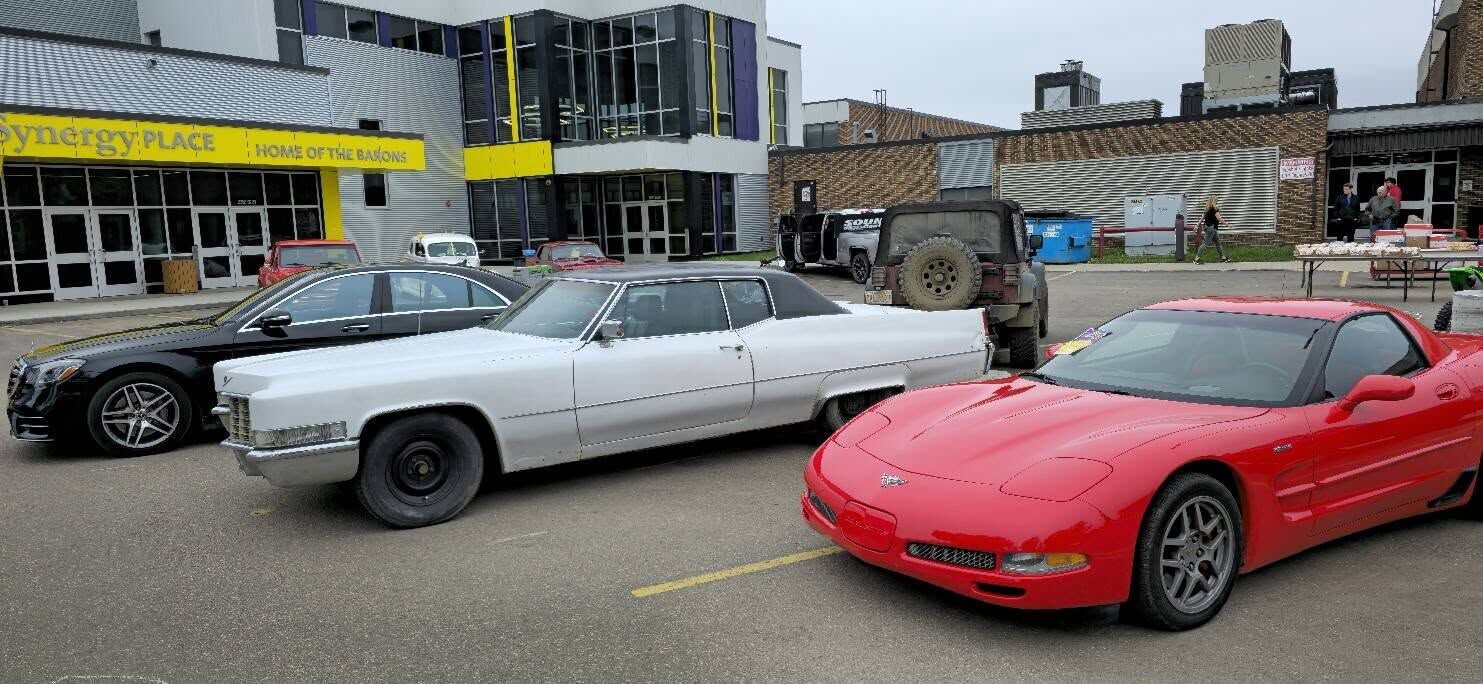 Red Corvette wins People's Choice at Lloyd Comp Car & Truck Show. | Photo: 106.1 The Goat/Vista Radio.
