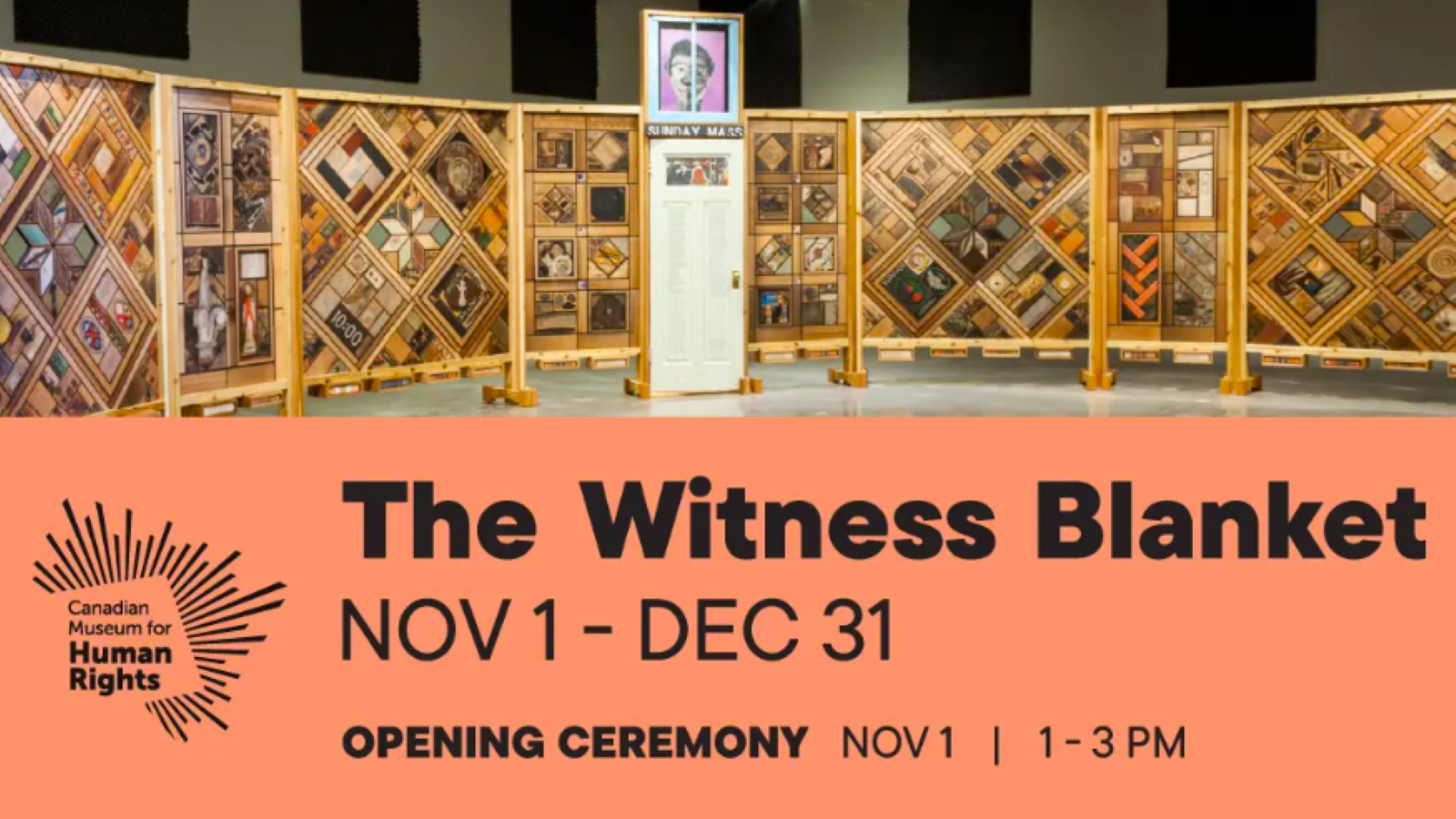 Witness Blanket at Lloydminster Museum & Archives, Nov. 1-Dec. 31