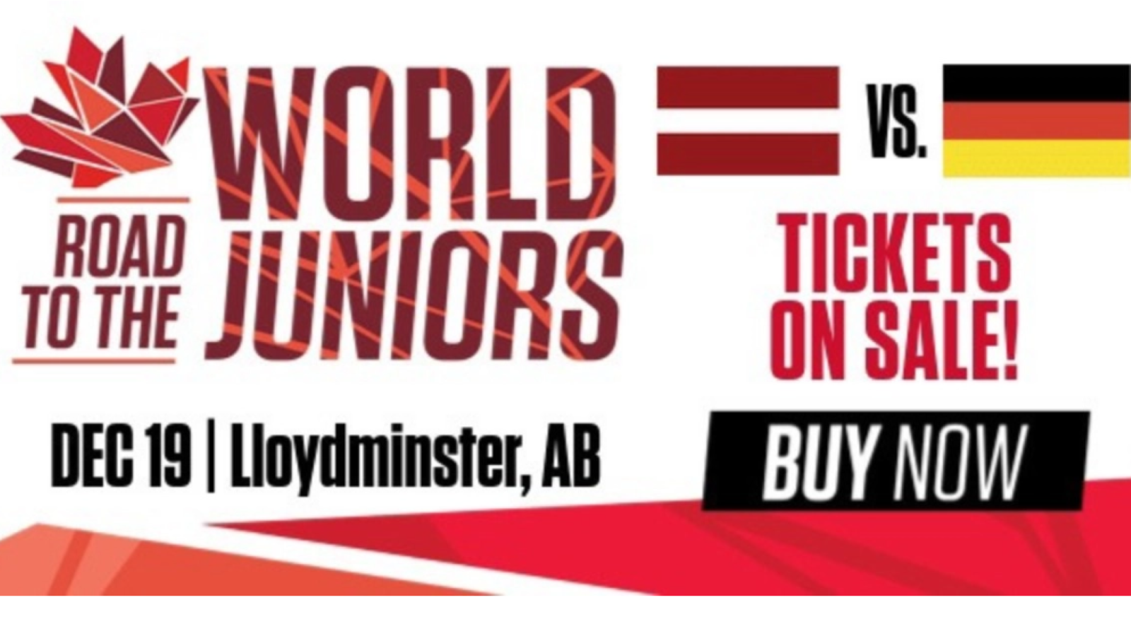 Online tickets sold out for Team Latvia vs. Team Germany World Junior tune-up in Lloydminster, Dec. 19
